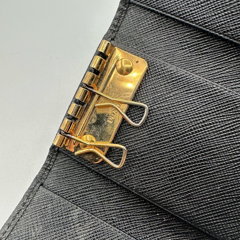 Prada Black Saffiano Leather Key Holder Wallet - Picture 10 of 12